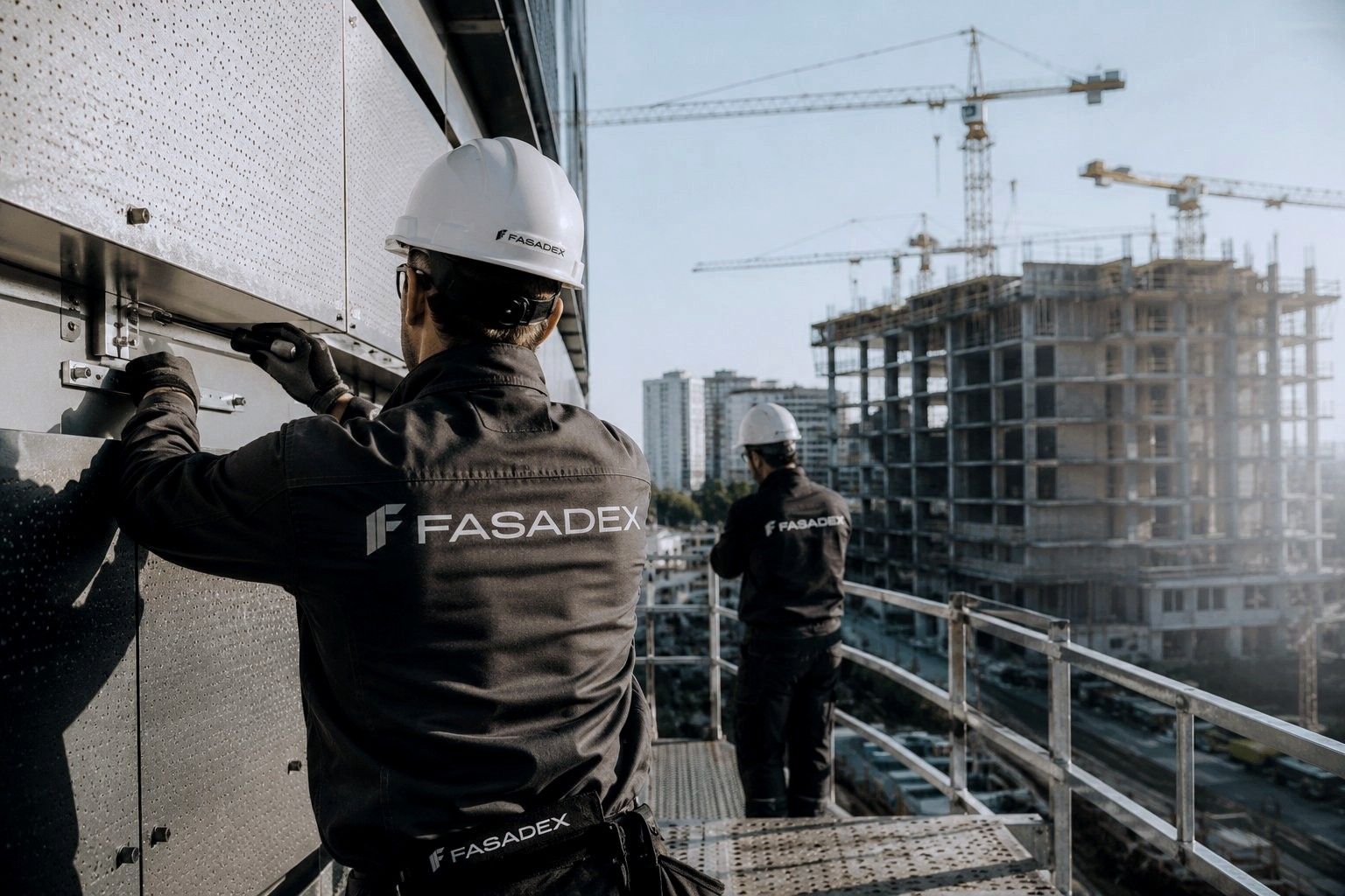 Монтажная бригада Fasadex на объекте
